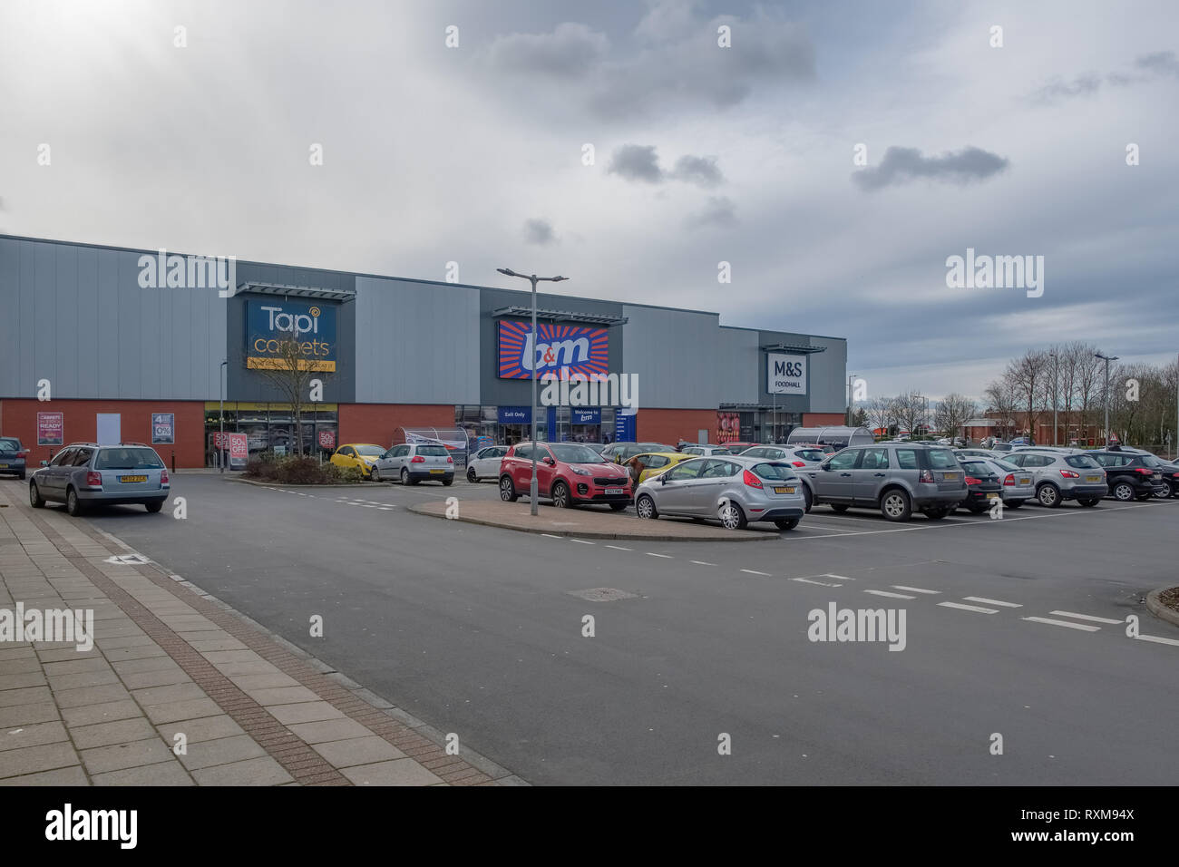 Generic Car Park Uk Stock Photos Generic Car Park Uk Stock