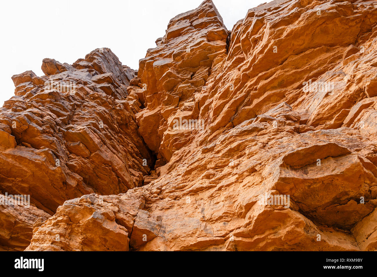 mountain in the Sahara desert, cliff, part of the mountain Stock Photo