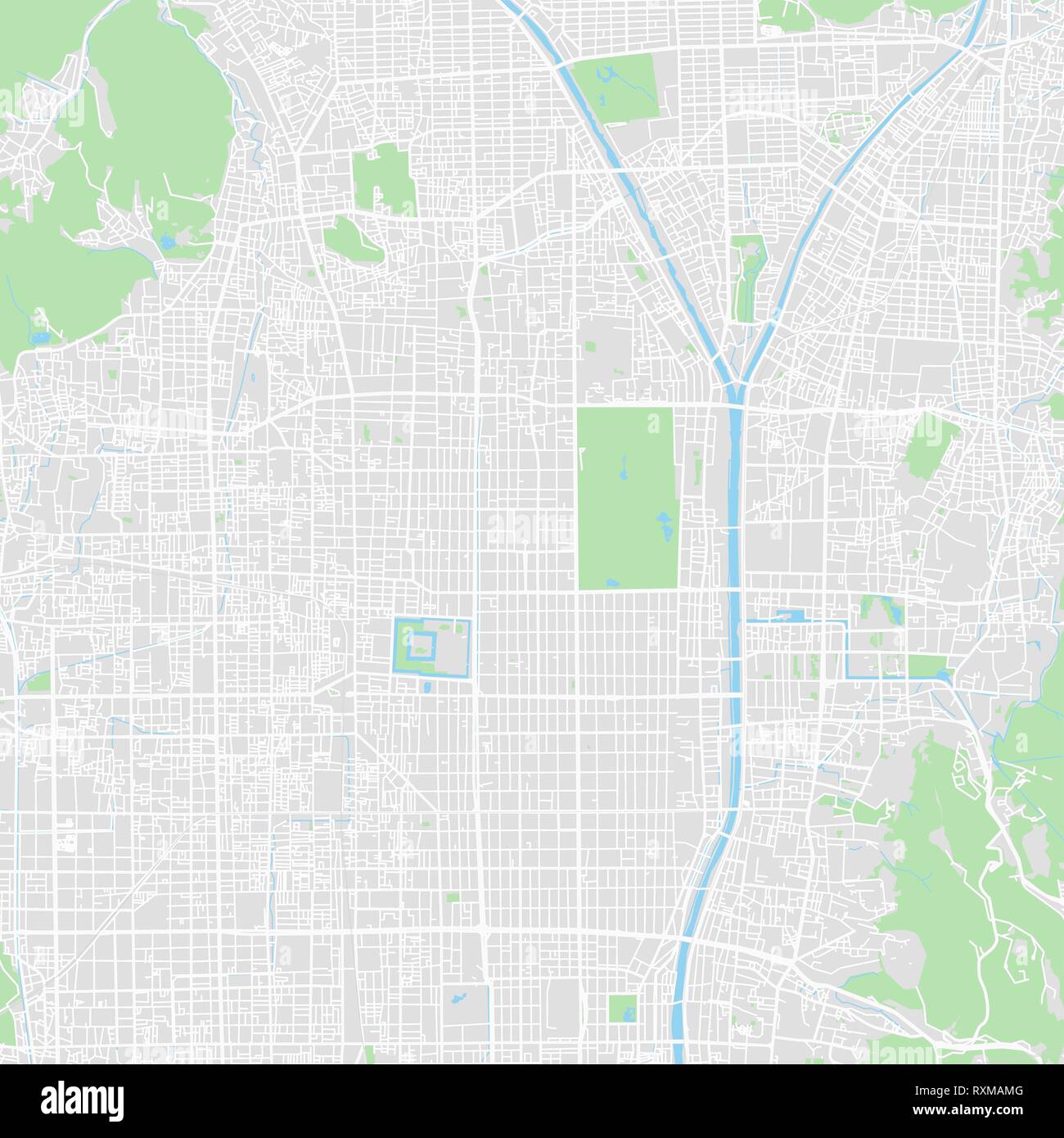 Kyoto map hires stock photography and images Alamy