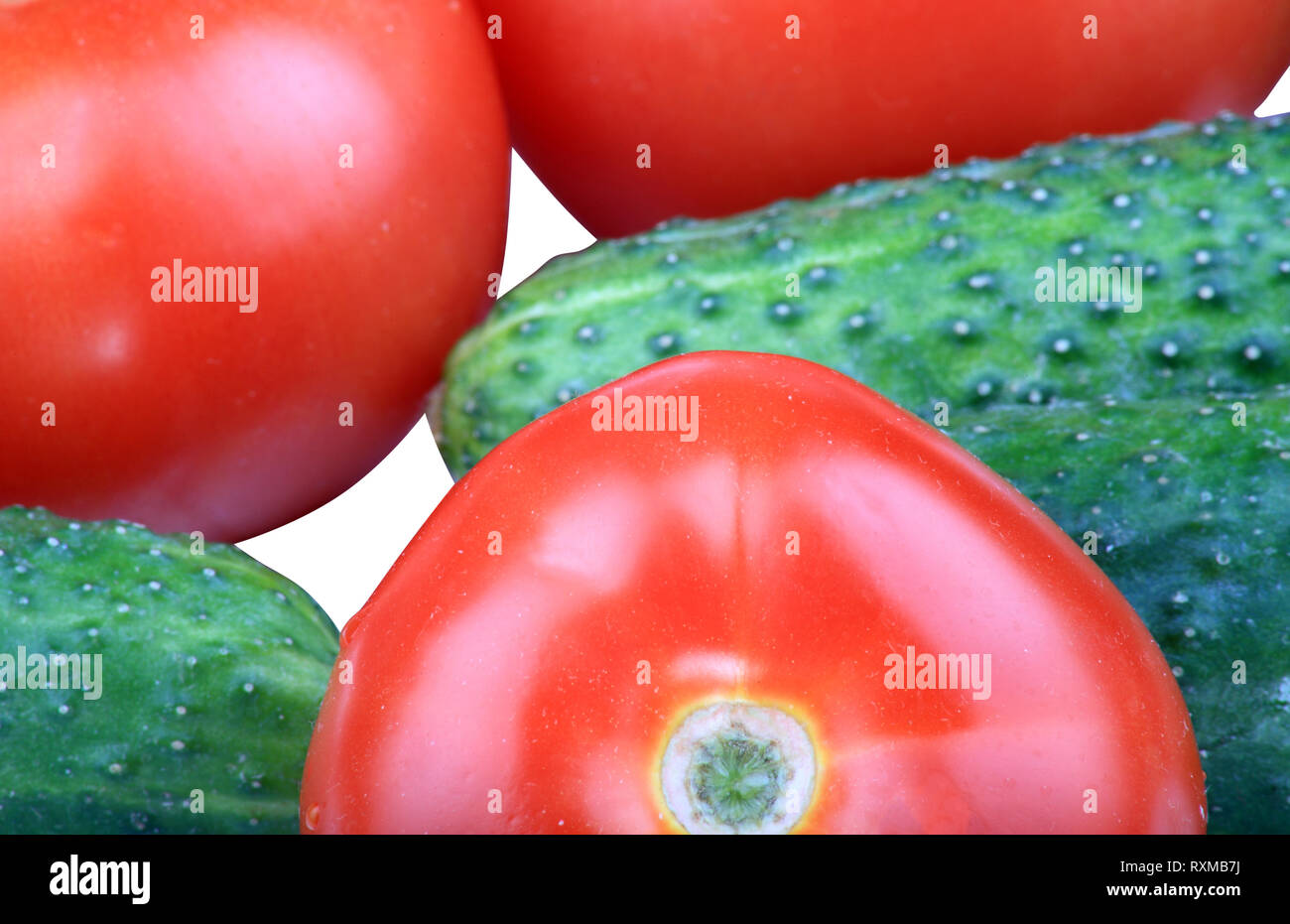 cucumber and tomato Stock Photo - Alamy