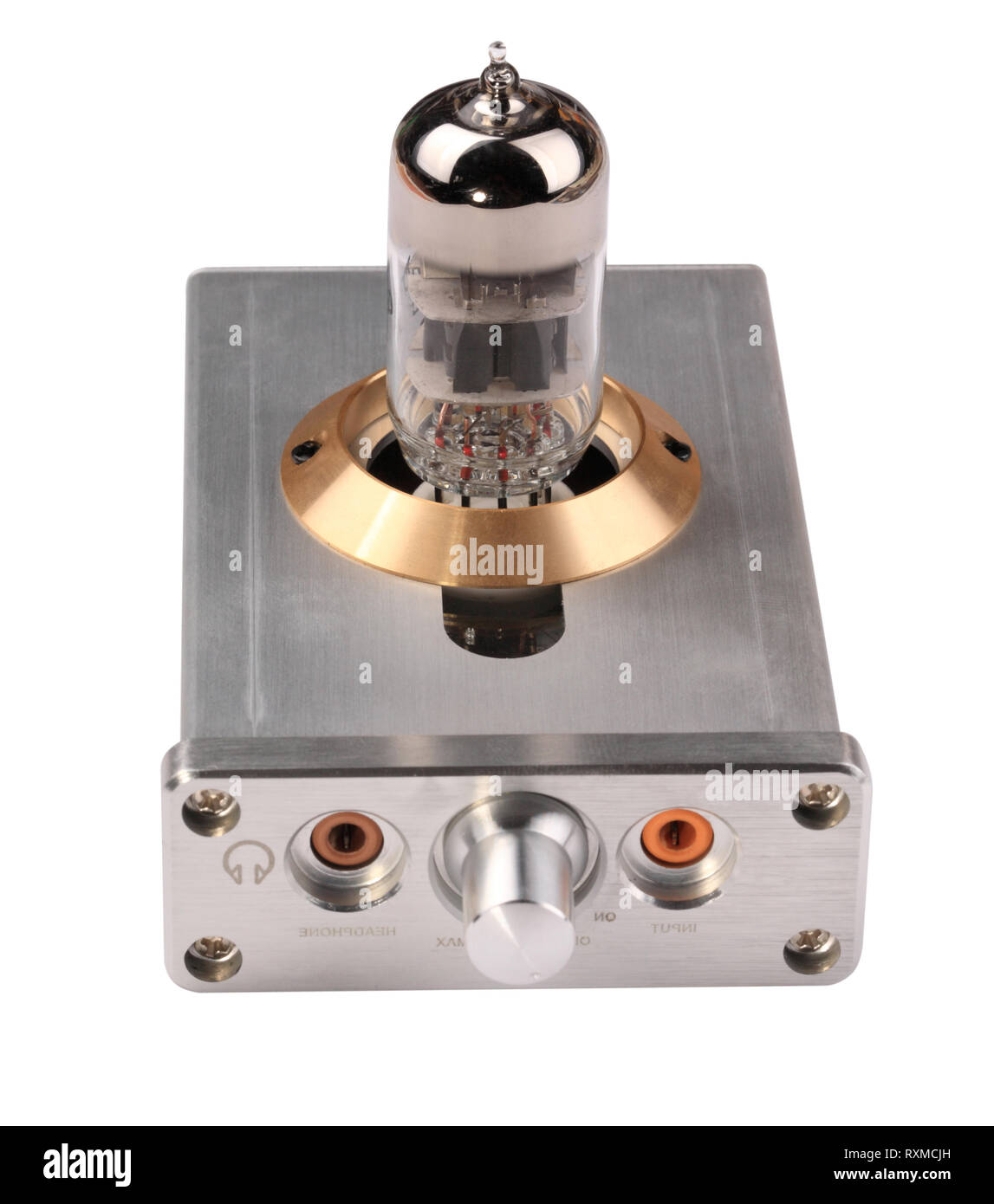 Vacuum Tube Amplifier Isolated Stock Photo Alamy
