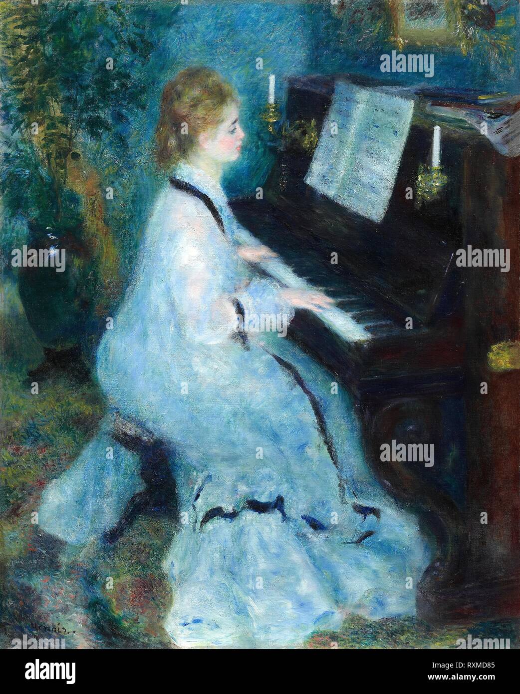 Woman at the Piano. Pierre-Auguste Renoir; French, 1841-1919. Date