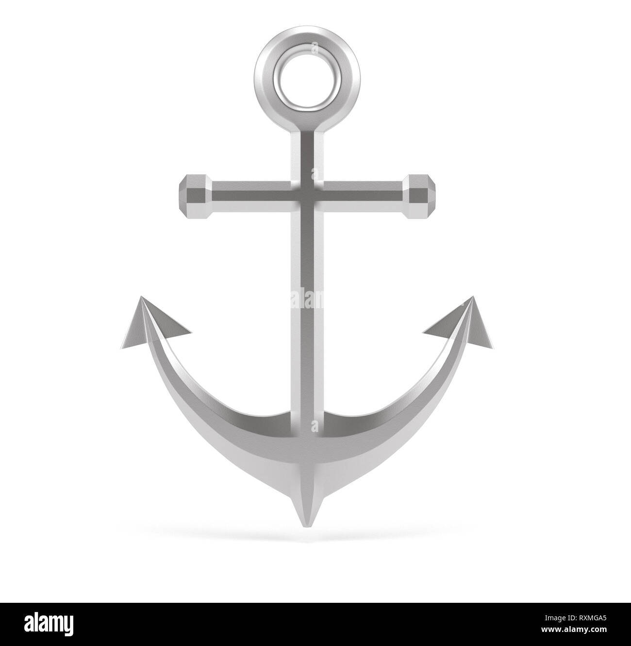 Anchor. Iron 3d rendering illustration Stock Photo