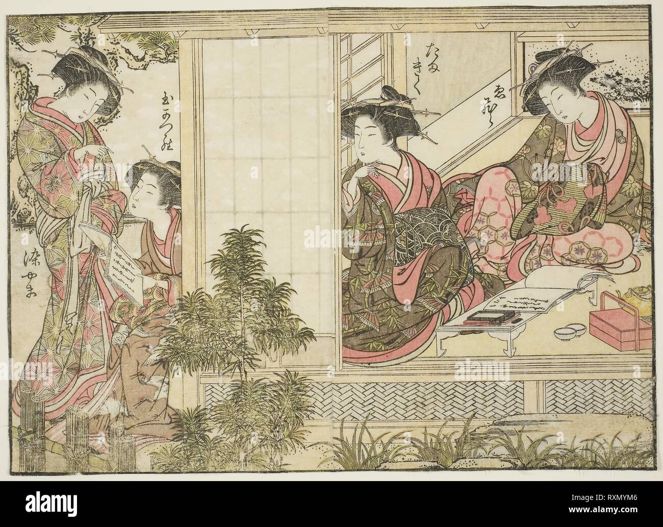 A Collection of Line Drawings of Old Style Lacquer Paintings by Shimejin and 酔花 Kaoyumi