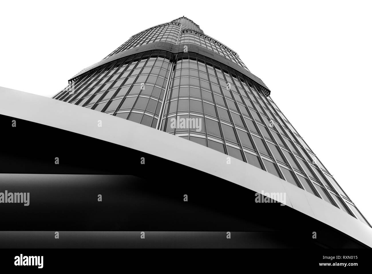 Burj Khalifa tower. This skyscraper is the tallest manmade structure