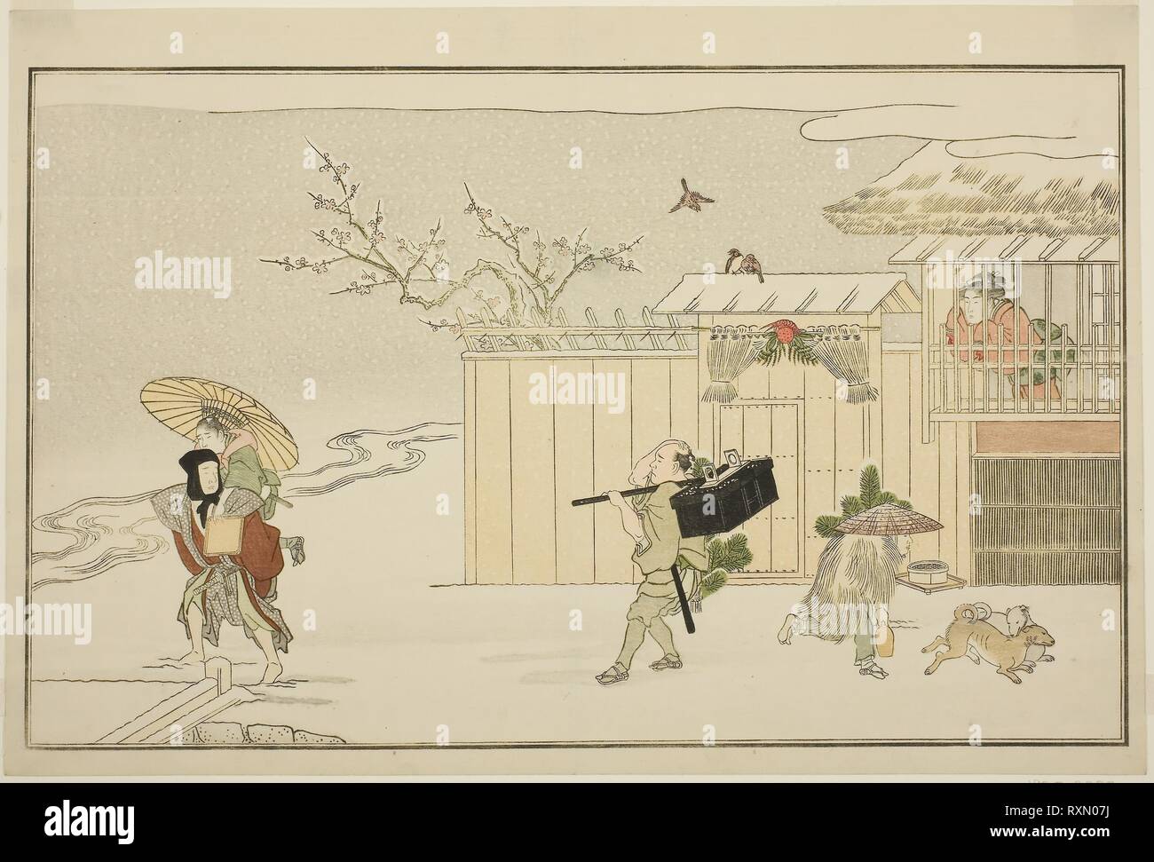 Delivering New Year Gifts in the Snow, from the illustrated ...