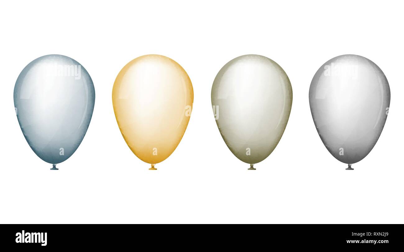 Multicolor balloons set vector illustration design Stock Vector Image ...