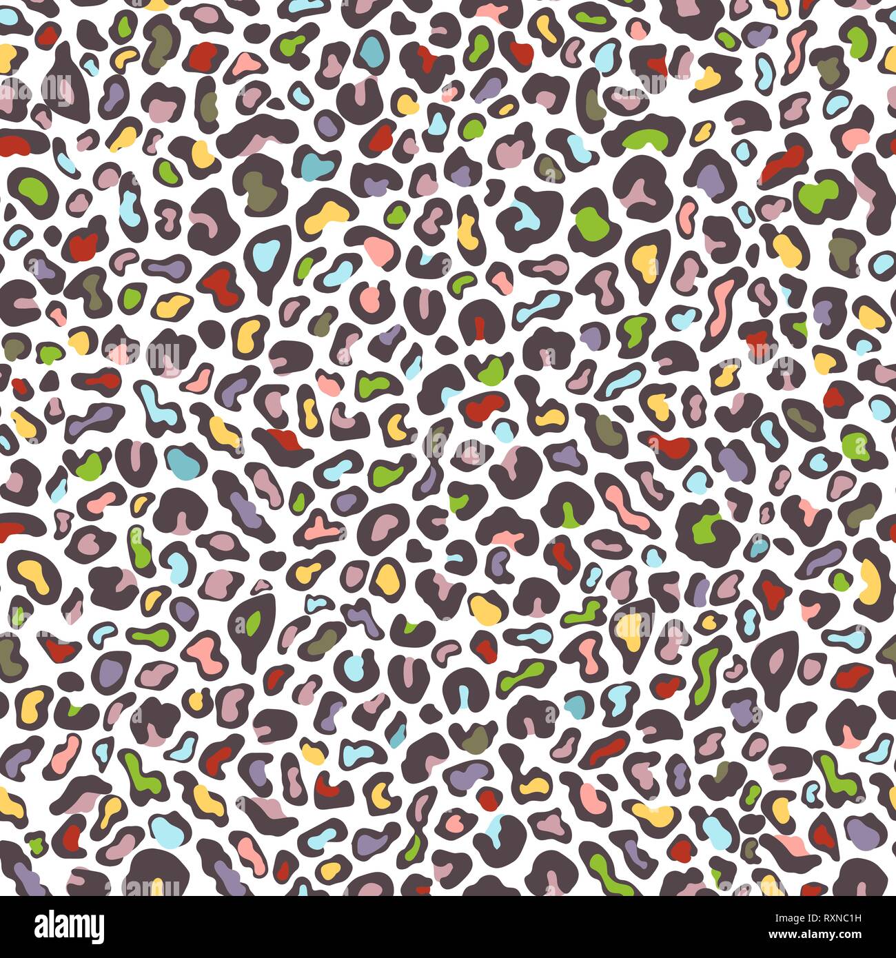Leopard skin seamless pattern, animal texture, spotted tracery ...