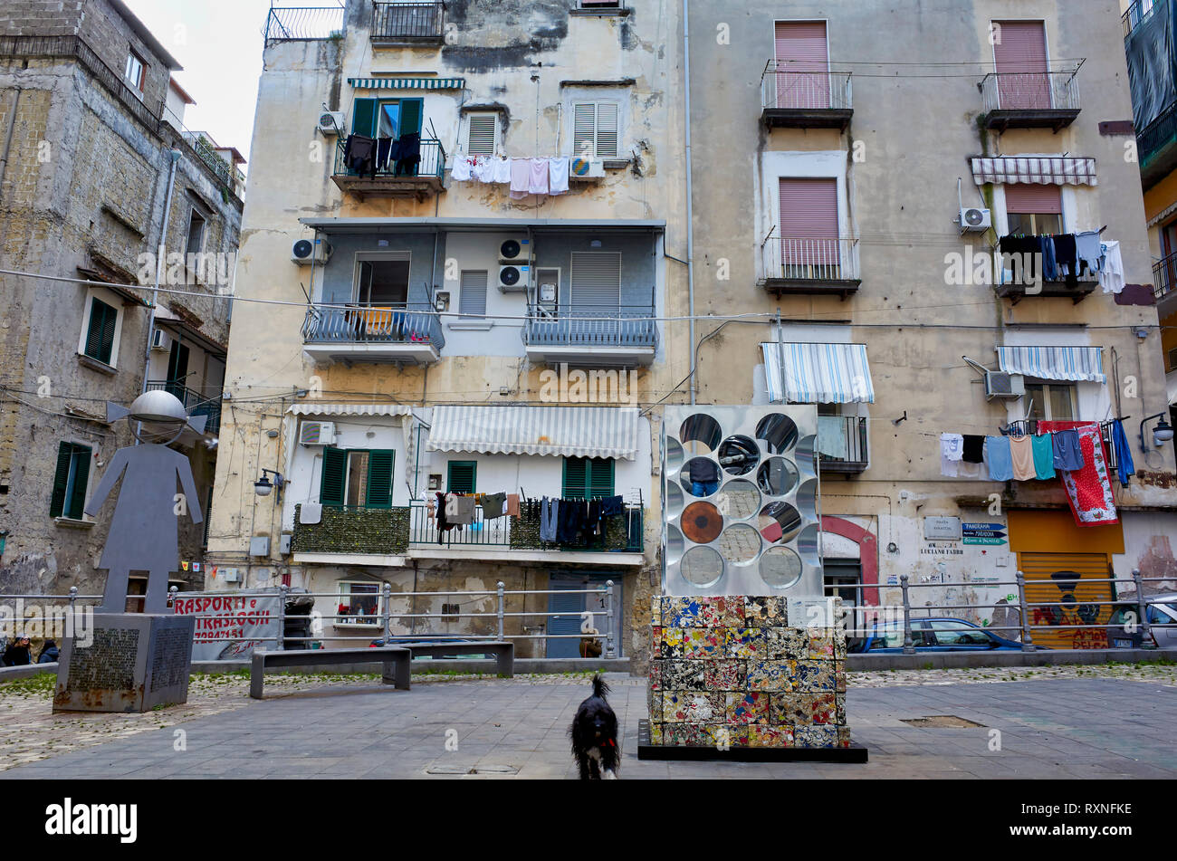 Naples Campania Italy Quartieri Spagnoli Spanish Quarters Is A Part