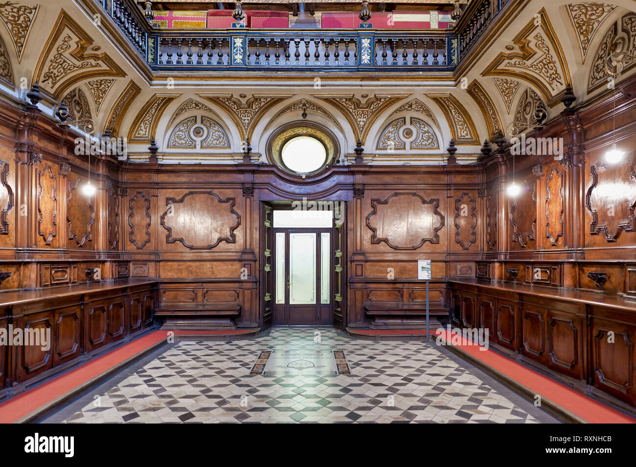 Naples Campania Italy. The 'Sacred Relics Chamber', best known as “Treasure Chamber” in San Domenico Maggiore, a Gothic, Roman Catholic church and mon Stock Photo