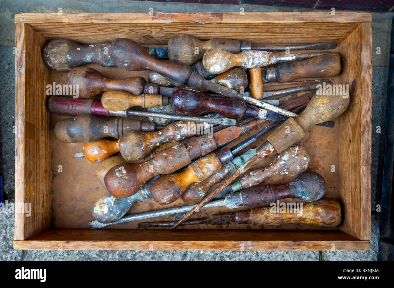 Old screwdrivers hires stock photography and images Alamy