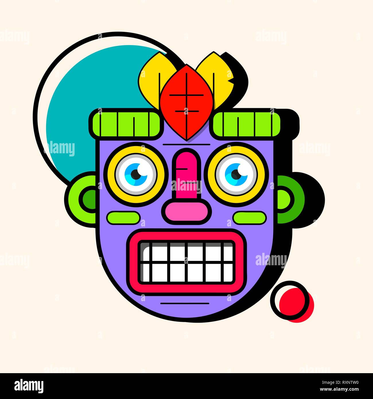 Idol Mask. Simple Illustration Of Mask Vector Icon For Web Design Stock Vector