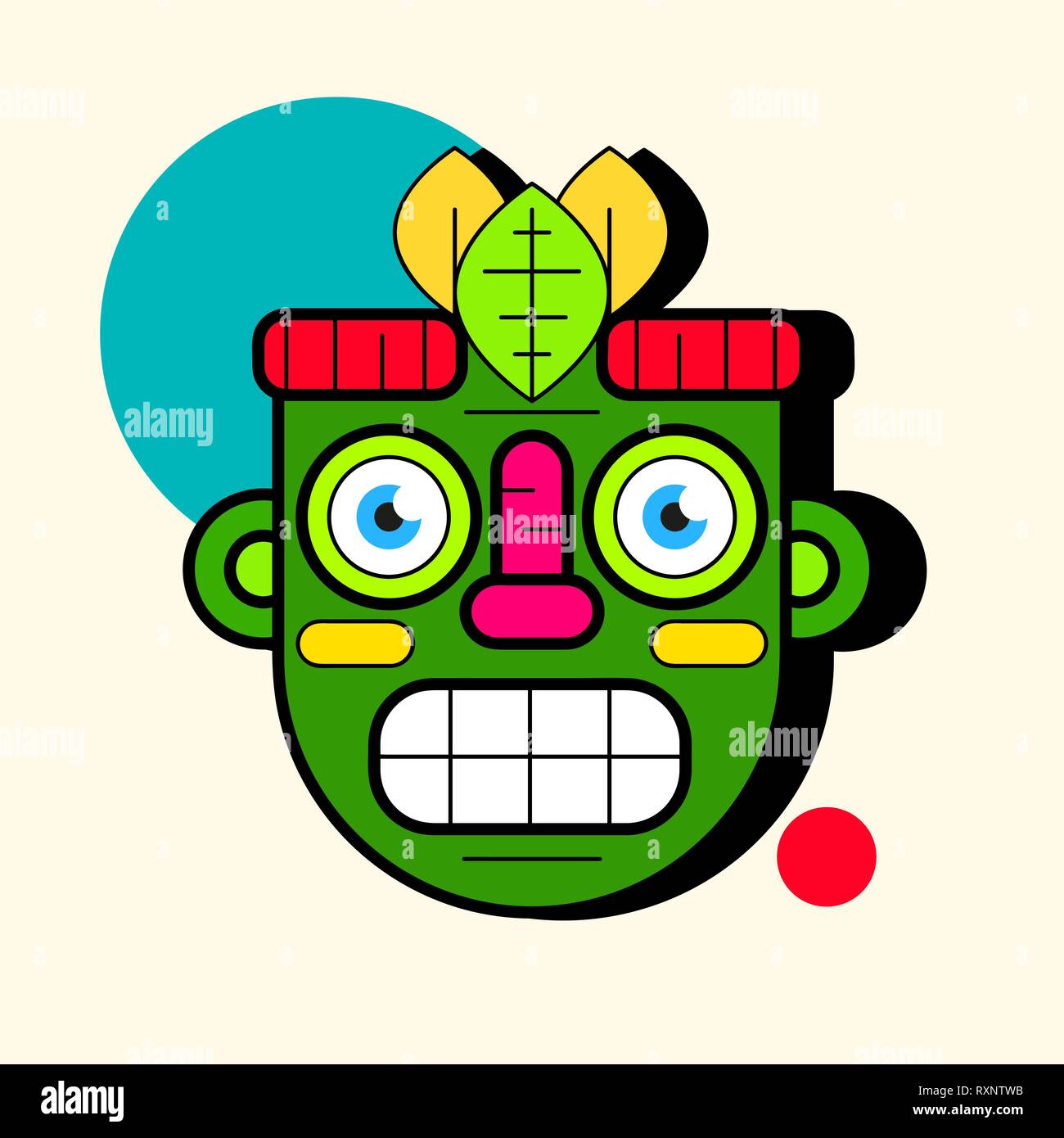 Idol Mask. Simple Illustration Of Mask Vector Icon For Web Design Stock Vector