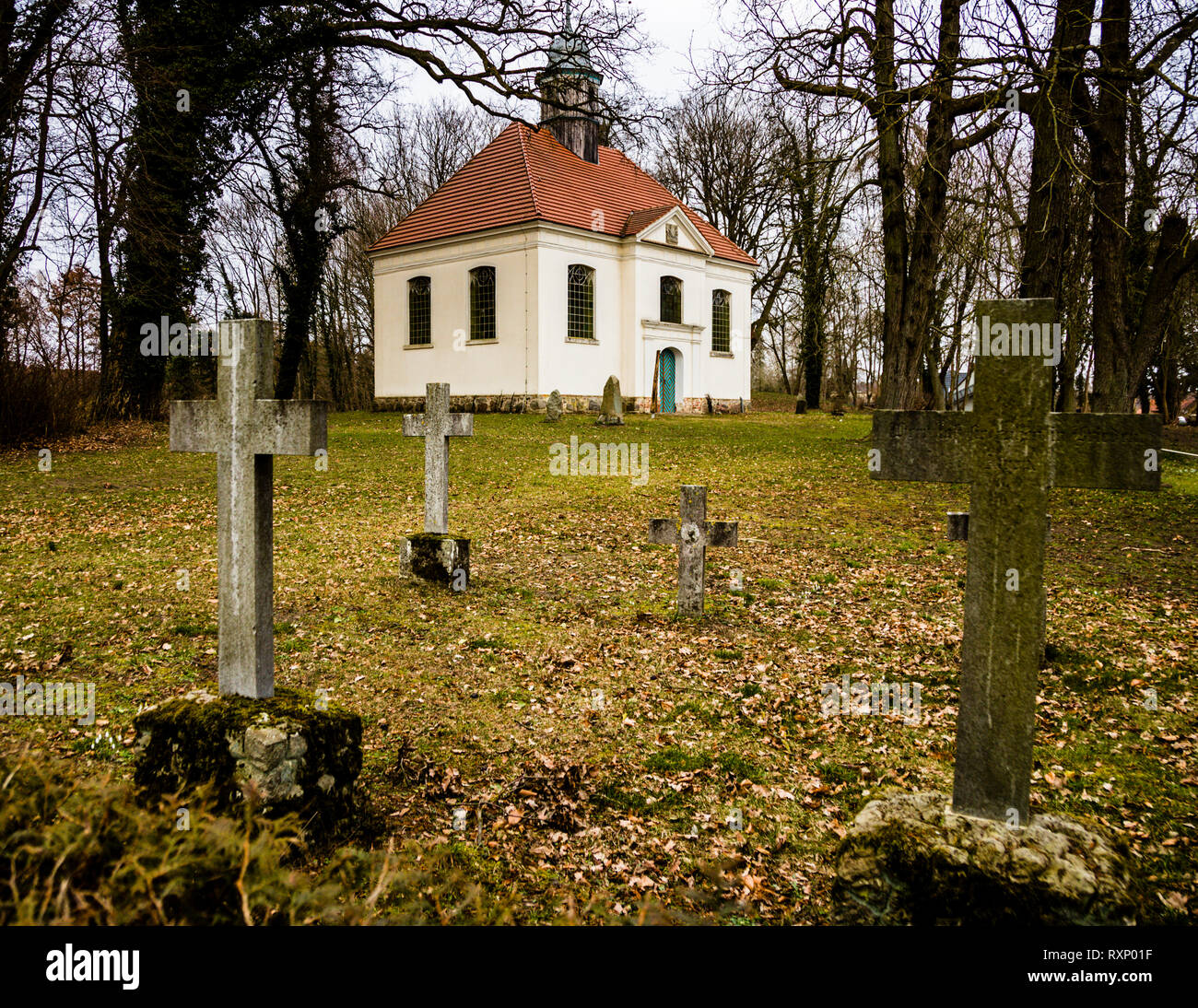 Graveyard of Fincken, Germany Stock Photo