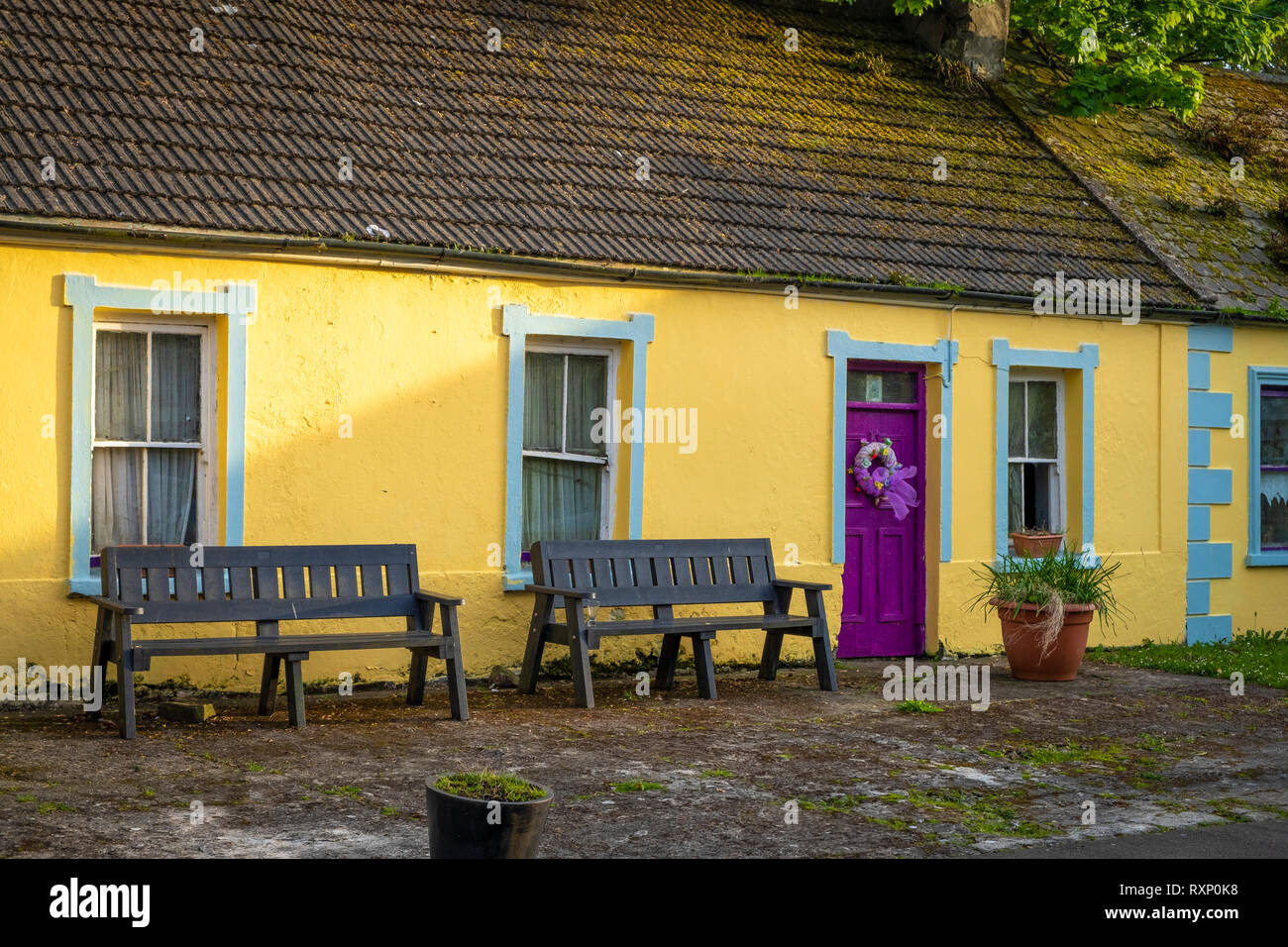 old nice house in Carrigaholt, Co Clare Stock Photo Alamy