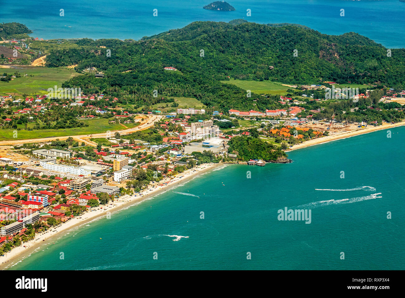 Aerial view the Island of Langkawi Malaysia Stock Photo - Alamy