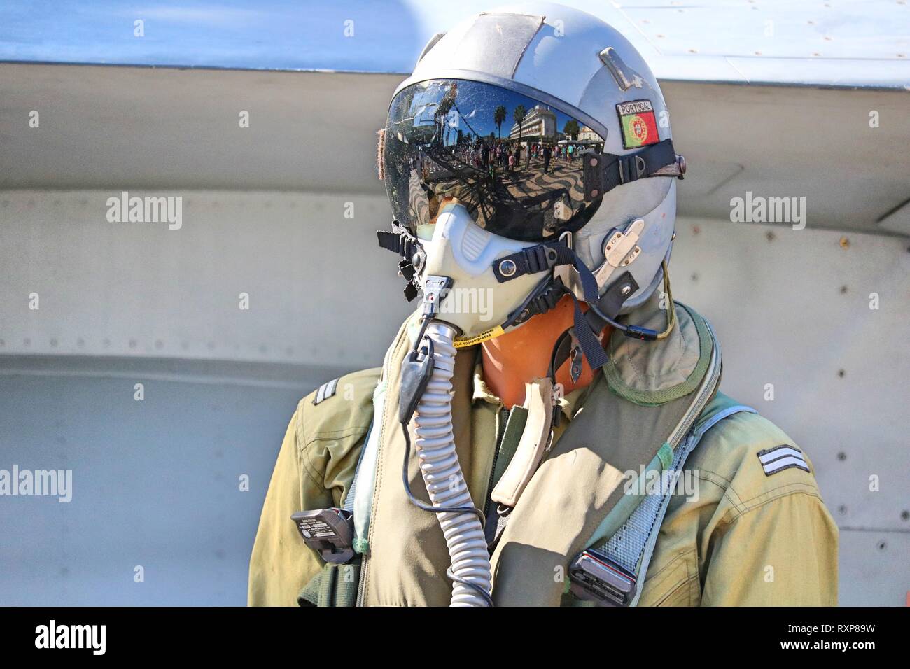 Mannequin with military pilot uniform Stock Photo - Alamy