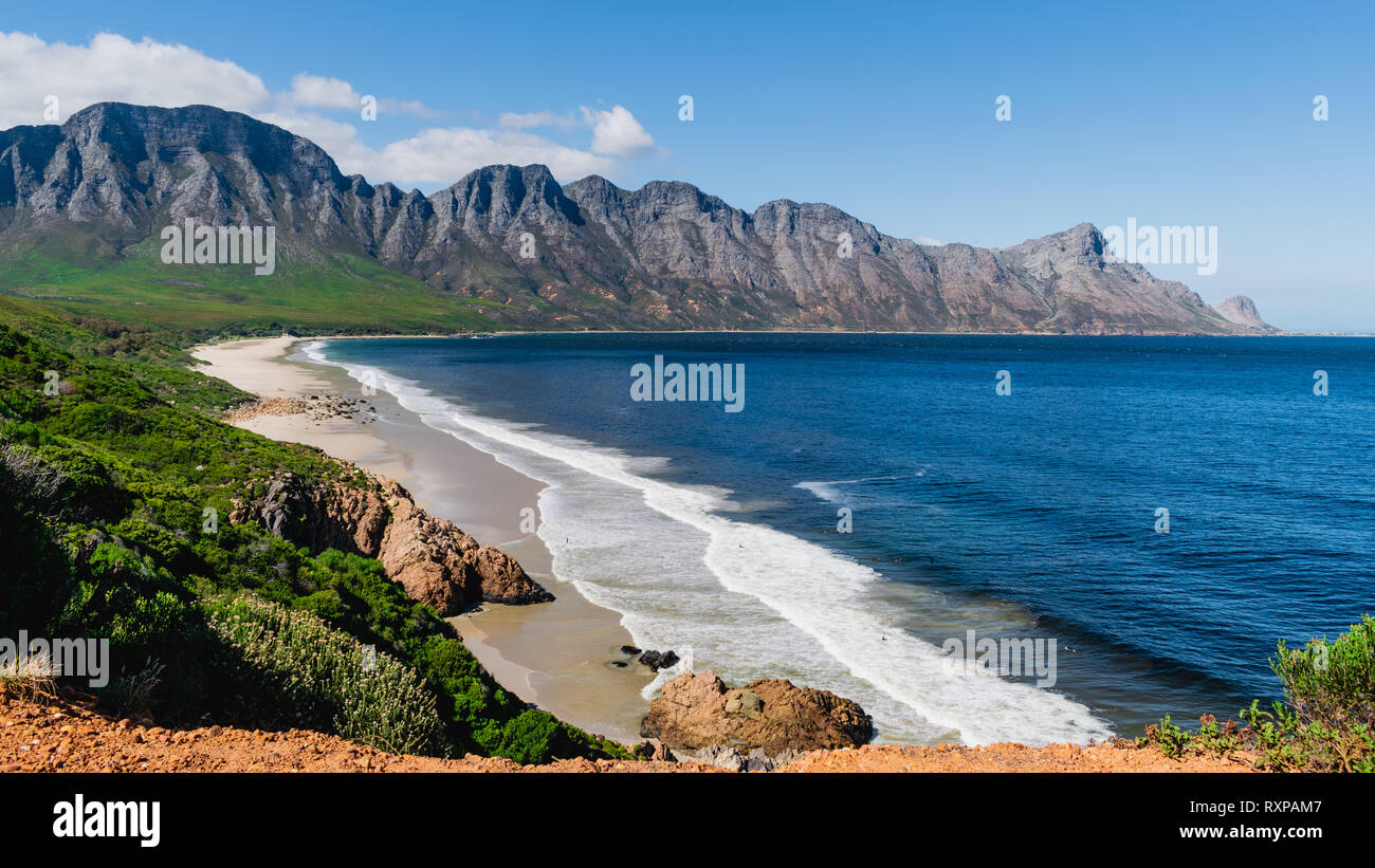 False Bay, View on the Kogelberg Nature Reserve, South Africa Stock Photo