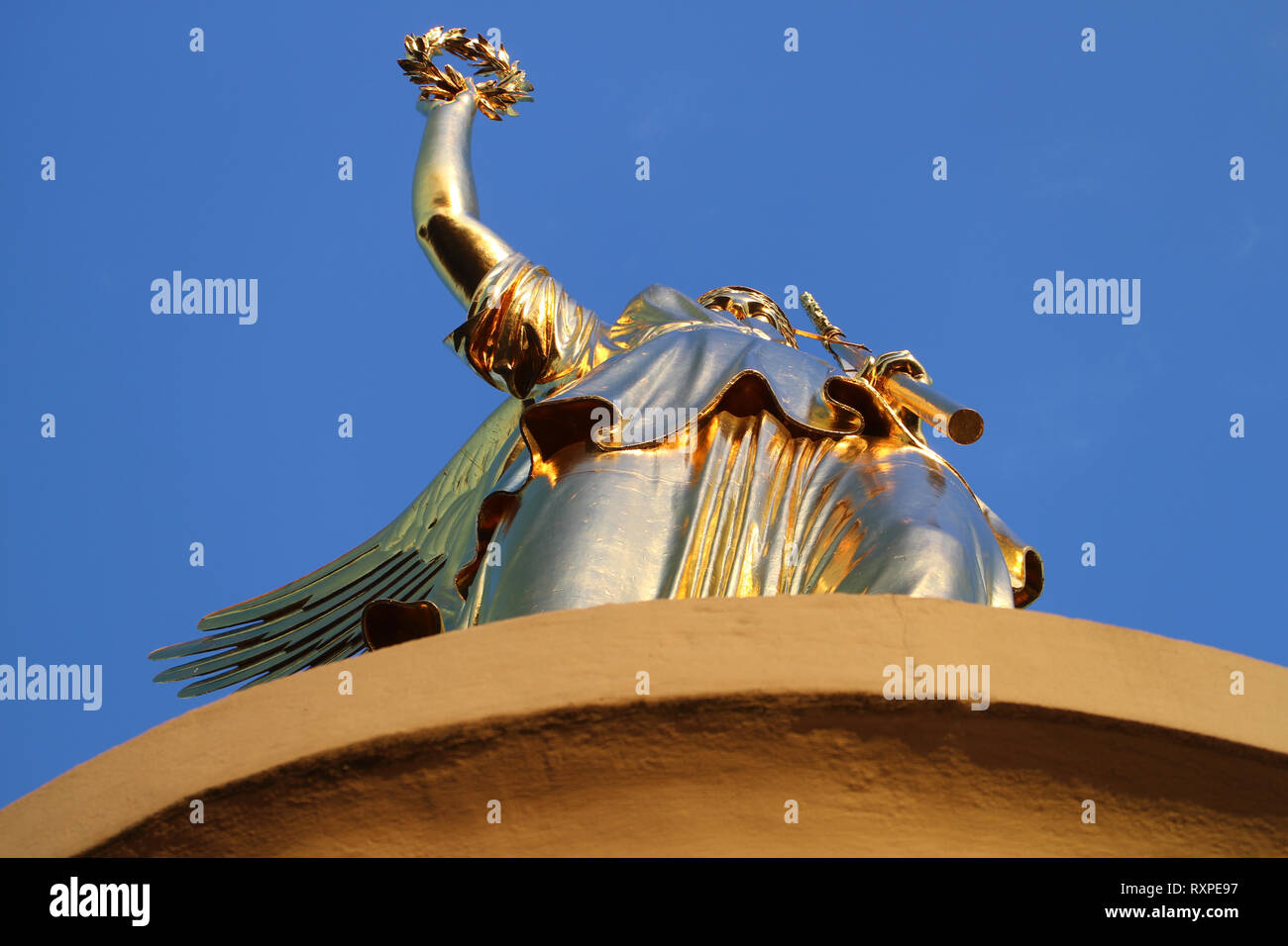 The Victory column and statue of Victoria Goddess of victory, Berlin