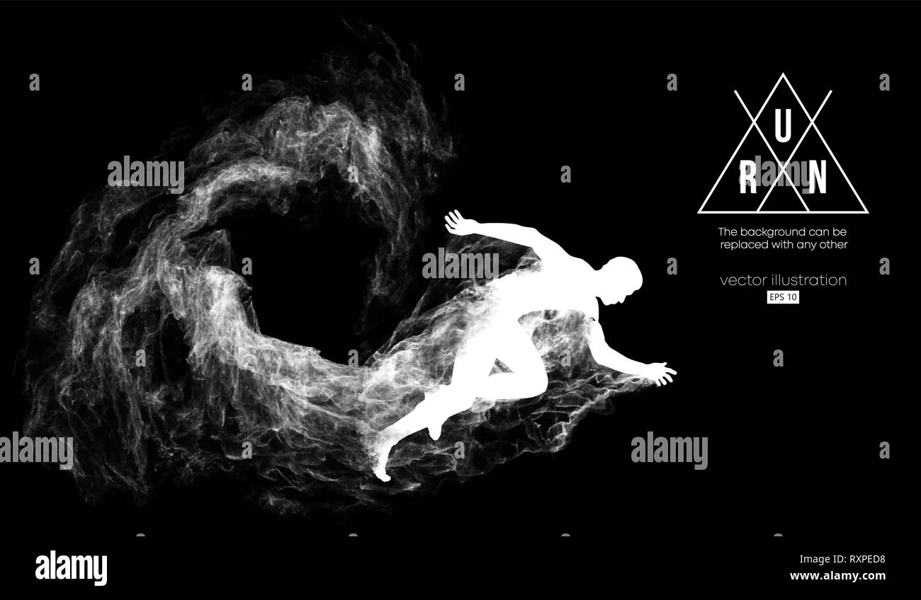 Person runs Black and White Stock Photos & Images - Alamy