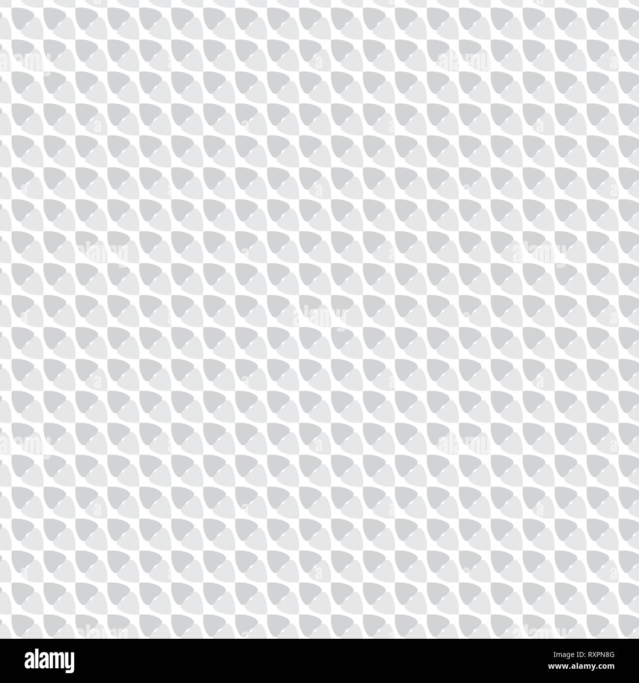 Vector seamless texture with hearts on a white background Stock Vector