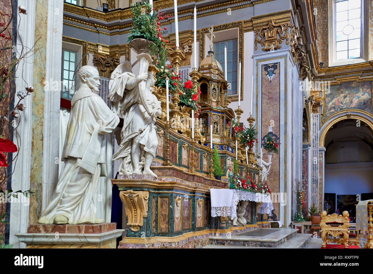 Naples Campania Italy. San Paolo Maggiore is a basilica church in Naples, southern Italy, and