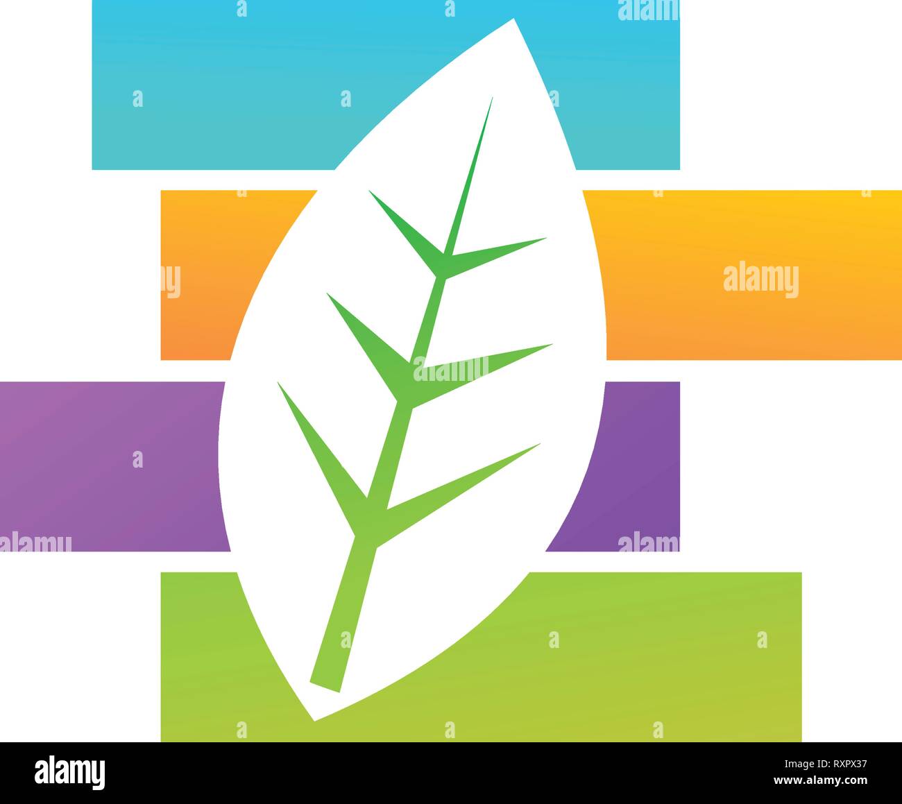 Leaf Logo Design Vector Template Set Stock Vector Image & Art - Alamy