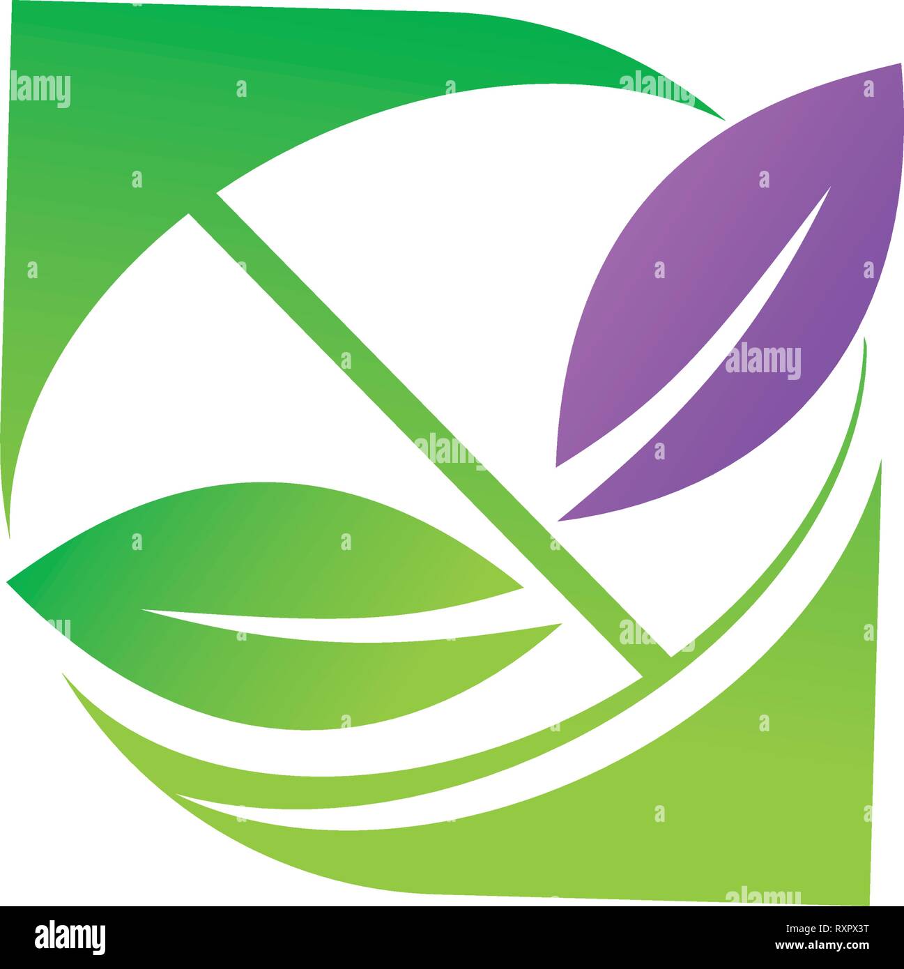 Leaf Logo Design Vector Template Set Stock Vector Image & Art - Alamy