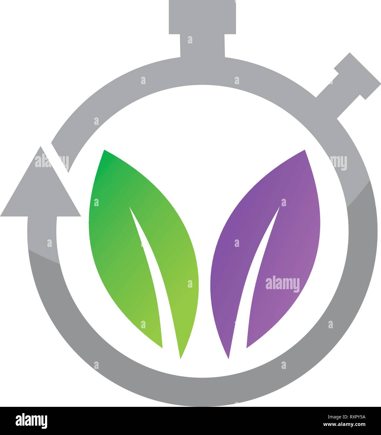 leaf-logo-design-vector-template-set-stock-vector-image-art-alamy