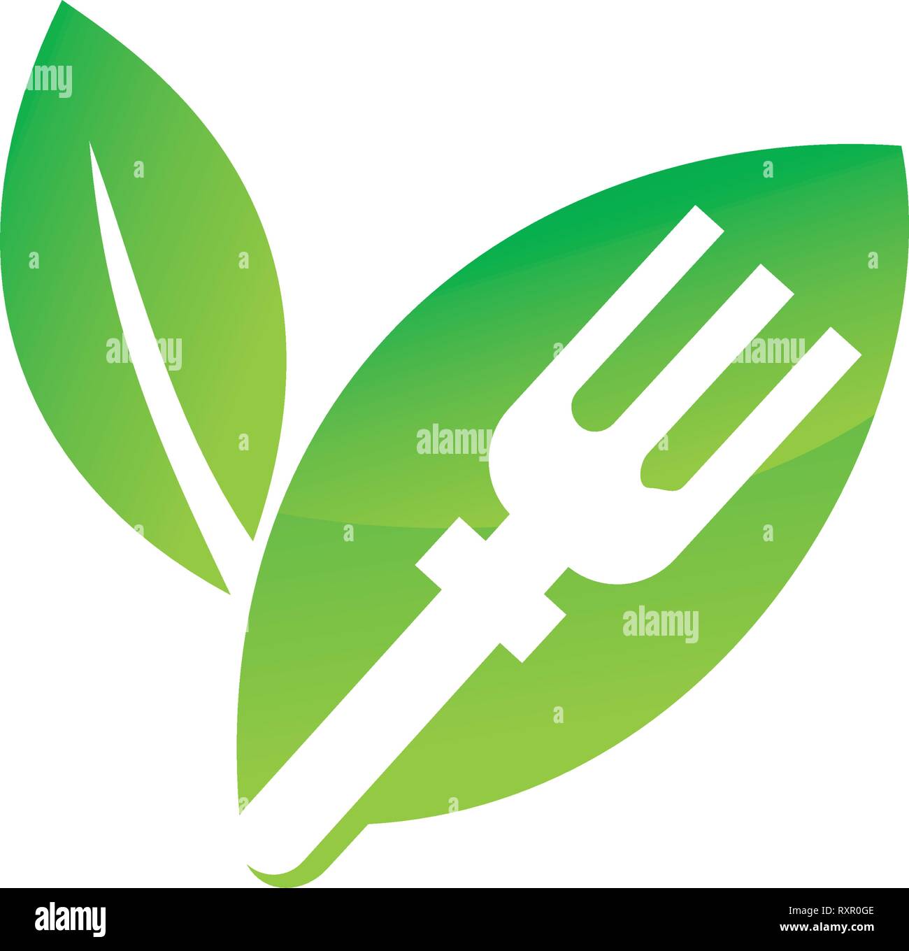 Leaf Logo Design Vector Template Set Stock Vector