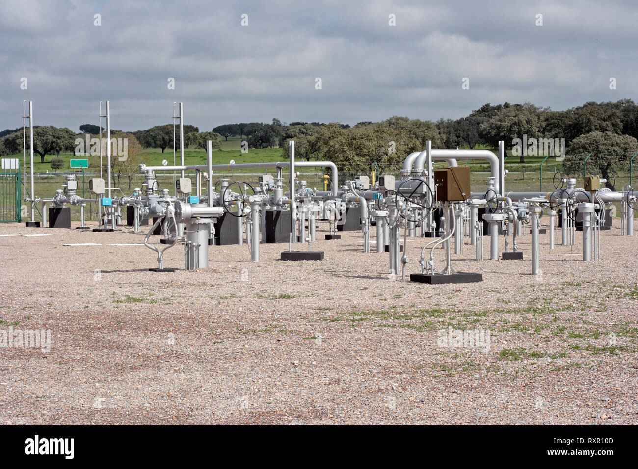 Natural gas facilities. Photo from 2008. Stock Photo