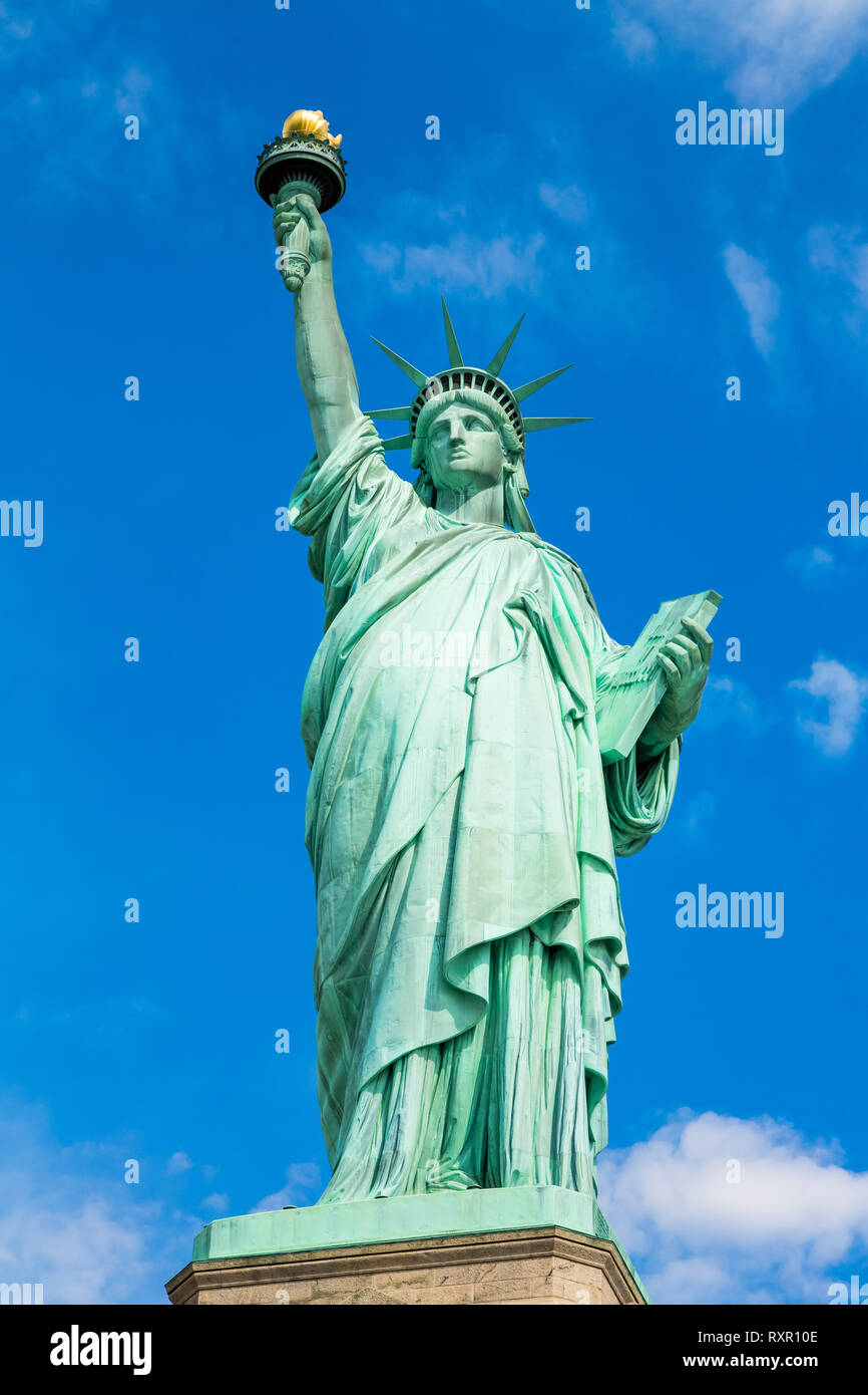 The Statue of Liberty on Liberty Island in New York Stock Photo Alamy