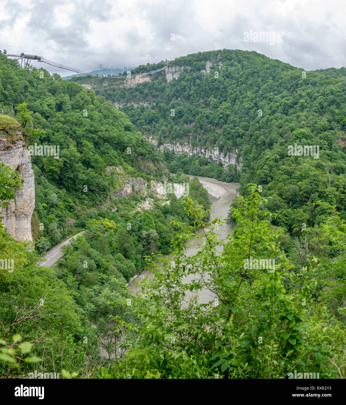 Gorge Over Skypark over suspension bridge hi-res stock photography and images - Alamy