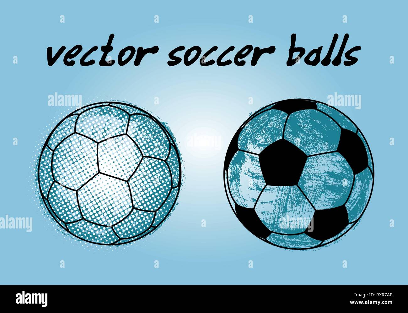 Vector soccer balls Stock Vector Image & Art - Alamy