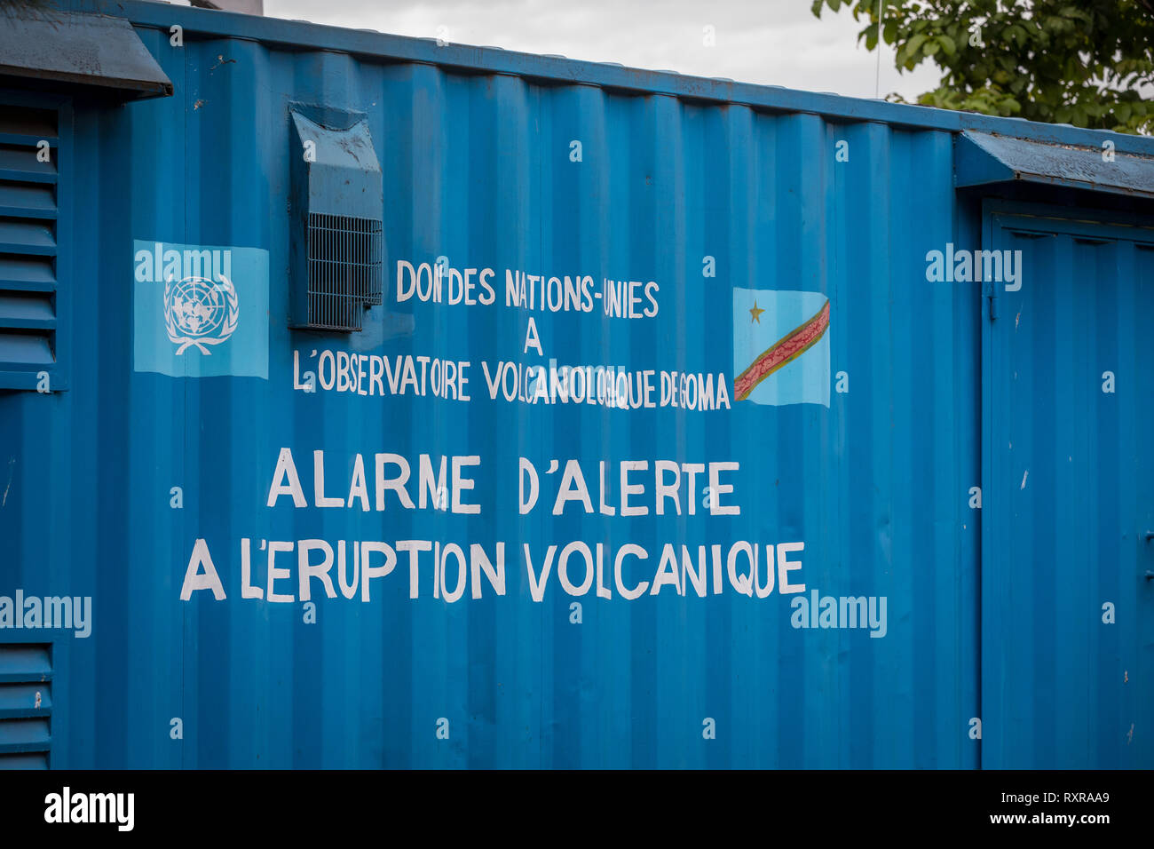 Volcanic eruption early warning system, Goma, Democratic Republic of
