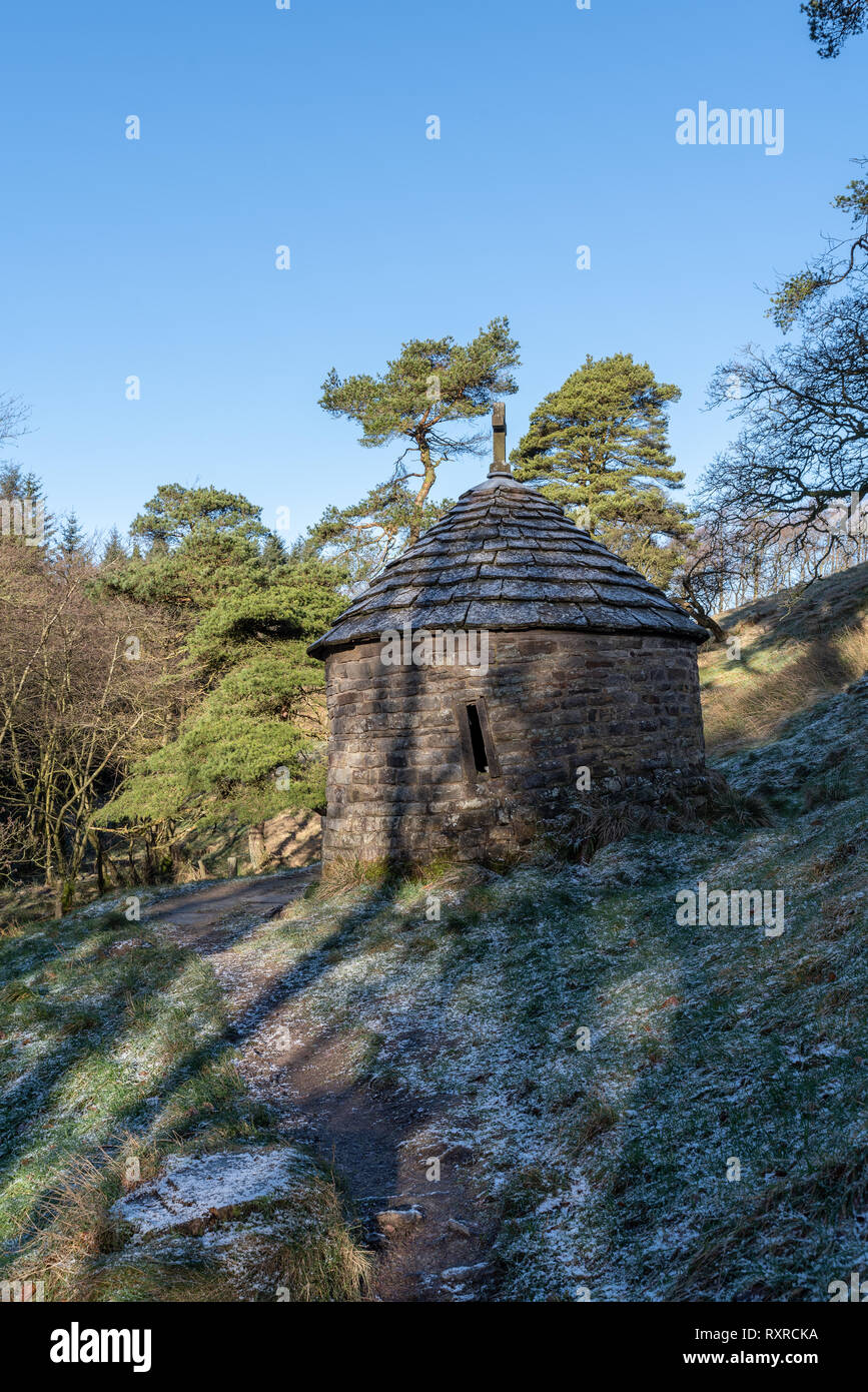 St Joseph's shrine at Goyt valley within the Peak District National Park. Stock Photo