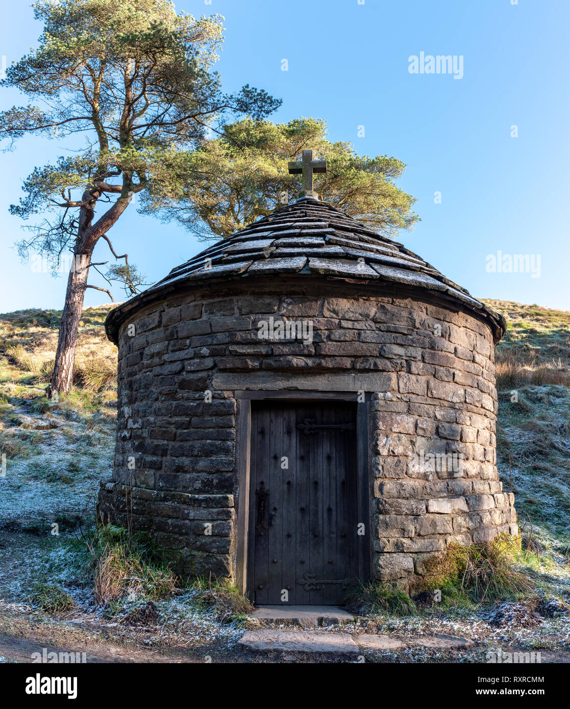 St Joseph's shrine at Goyt valley within the Peak District National Park. Stock Photo