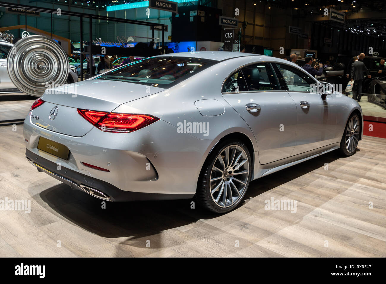 GENEVA, SWITZERLAND - MARCH 6, 2019: Mercedes Benz CLS 350 Coupe car  showcased at the 89th Geneva International Motor Show Stock Photo - Alamy