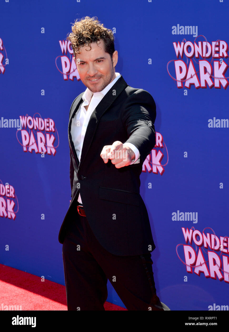 Los Angeles, USA. 10th Mar, 2019. LOS ANGELES, CA. March 10, 2019: David Bisbal at the premiere of 'Wonder Park' at the Regency Village Theatre. Picture Credit: Paul Smith/Alamy Live News Stock Photo