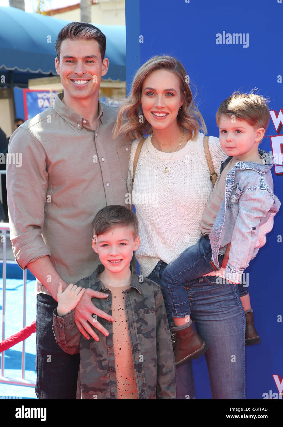 Los Angeles, Ca, USA. 10th Mar, 2019. Adam Gregory, Sheridan Gregory ...