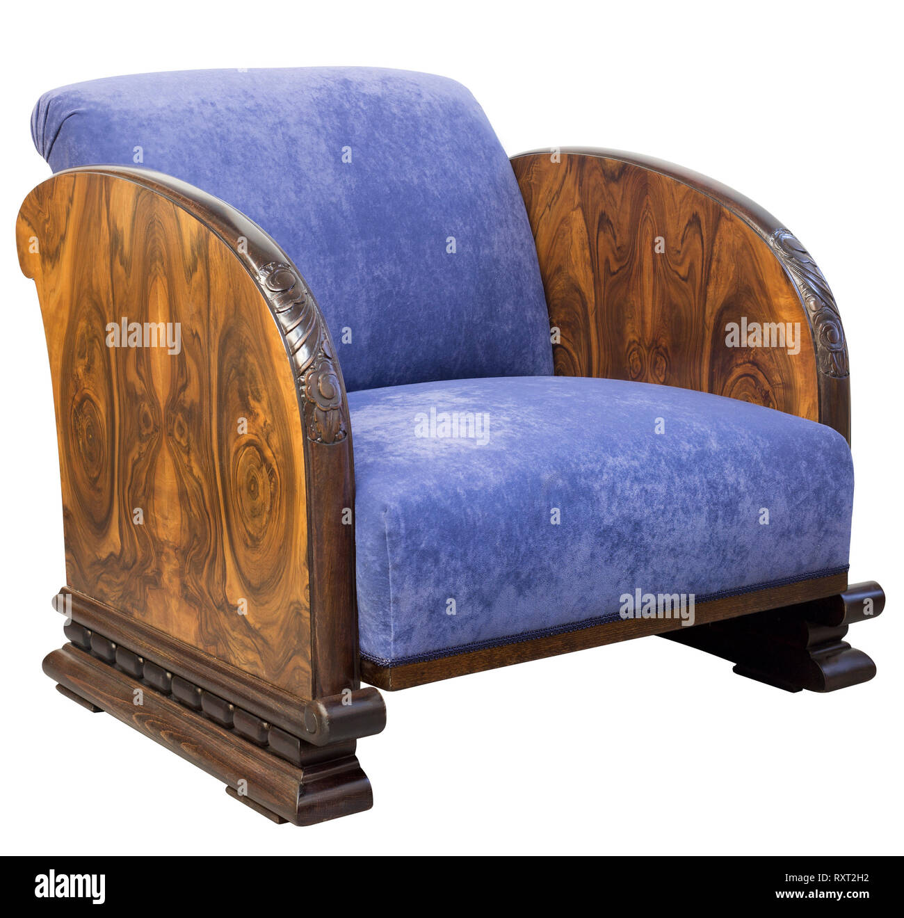 Vintage Art deco Chairs isolated on white background Stock Photo Alamy