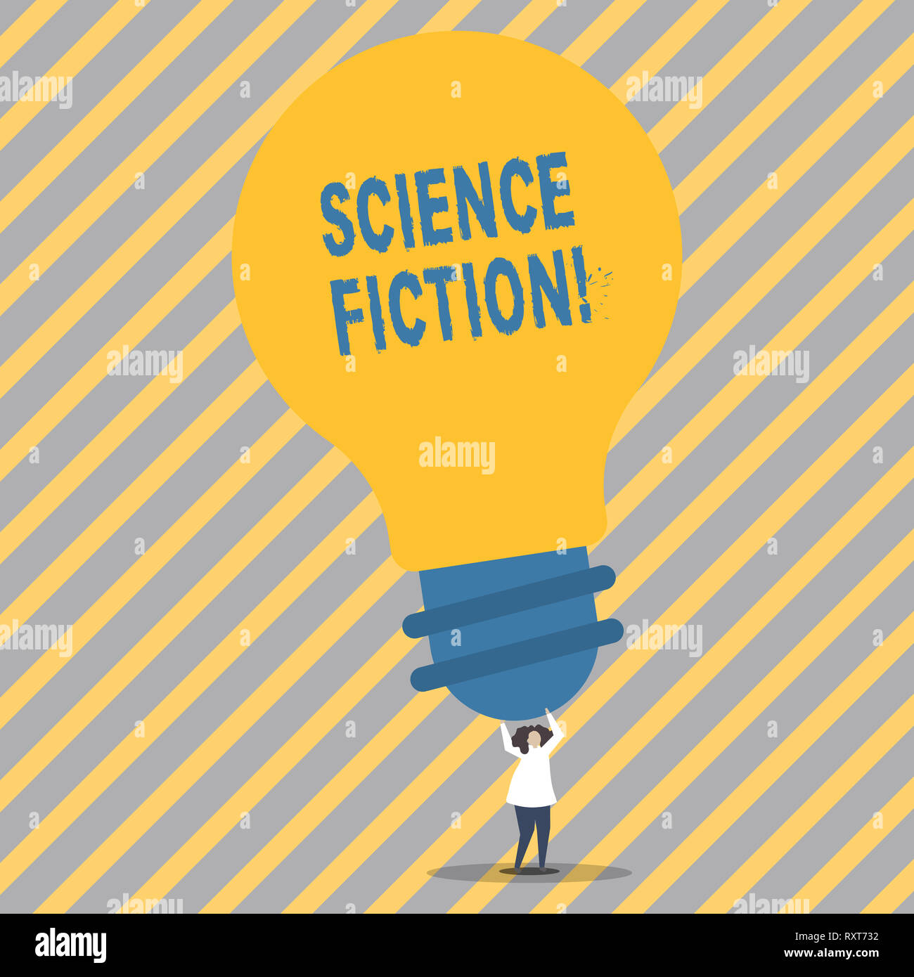 Conceptual Hand Writing Showing Science Fiction Concept Meaning Fantasy Entertainment Genre Futuristic Fantastic Adventures Stock Photo Alamy