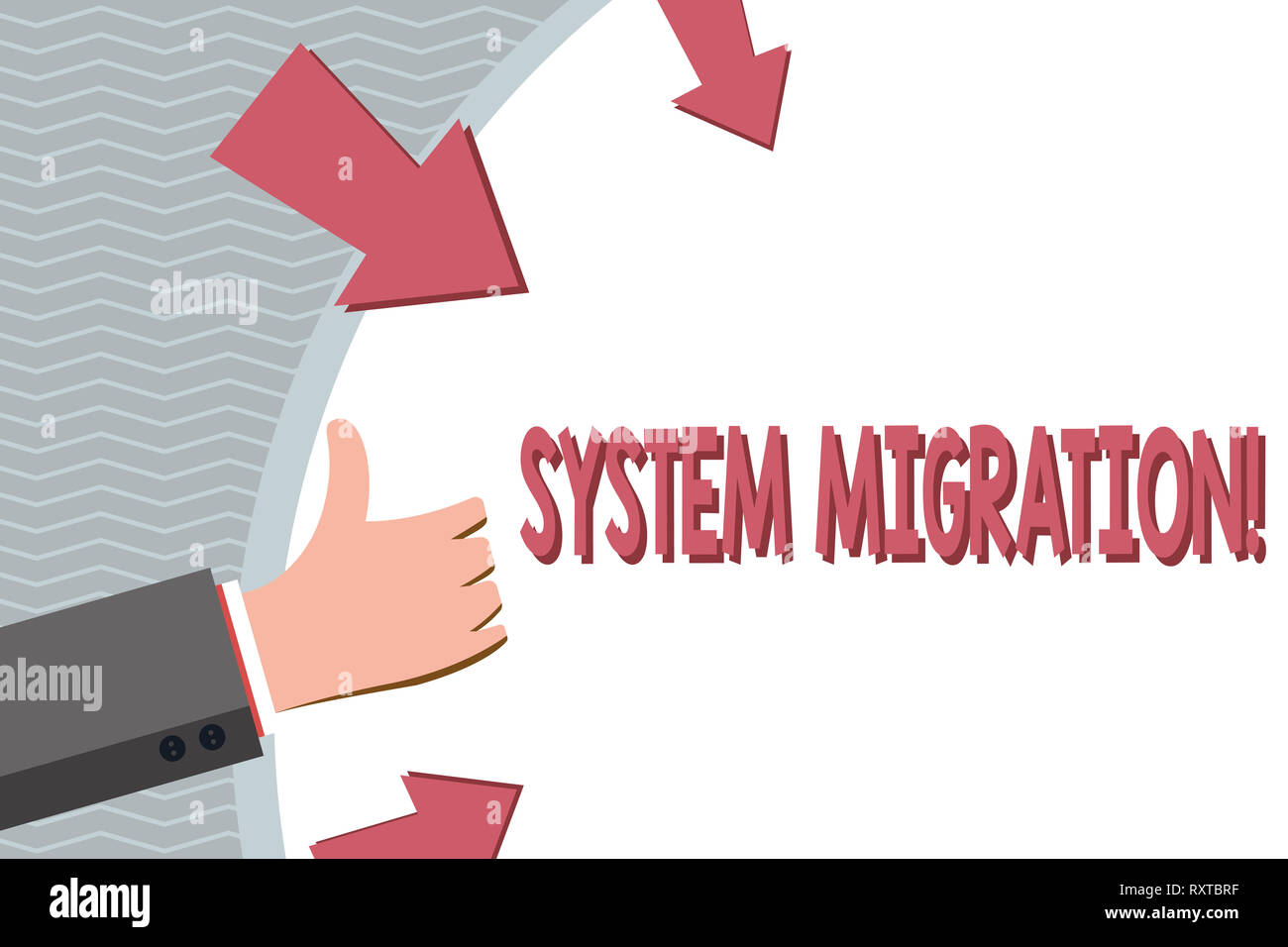 Conceptual hand writing showing System Migration. Concept meaning ...