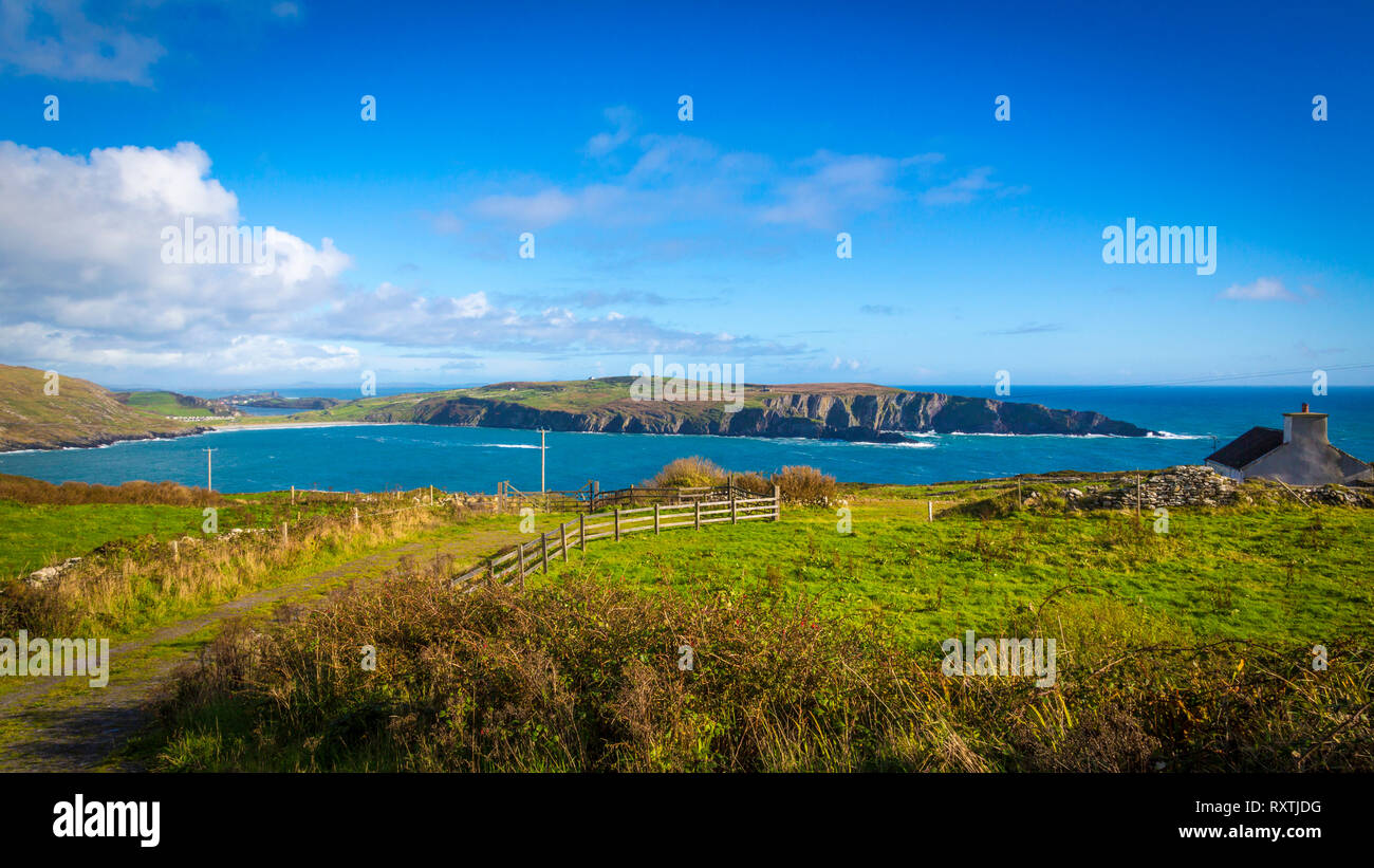 Landscape with view to Brow Head Stock Photo