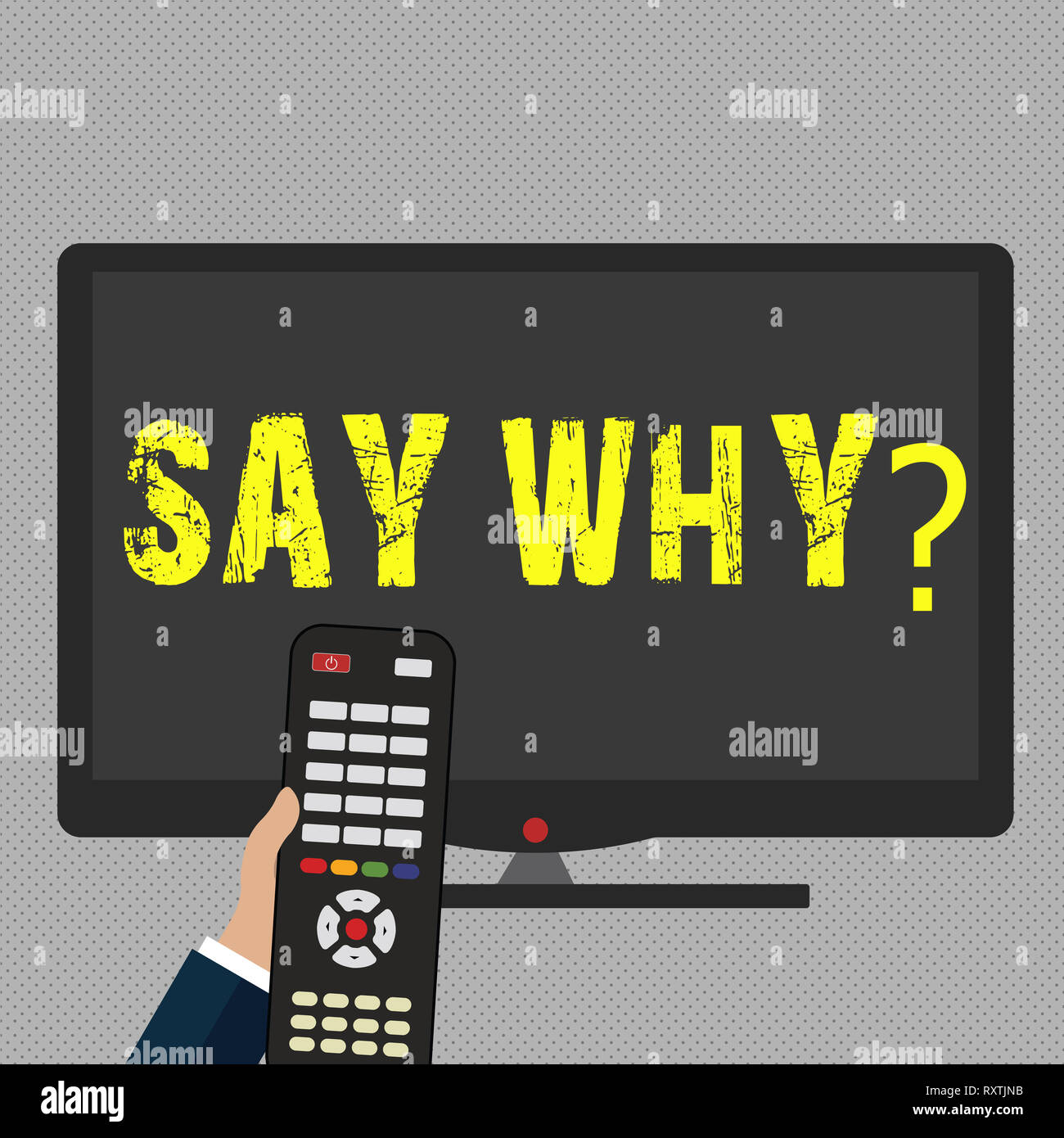Writing note showing Say Whyquestion. Business concept for Give an ...