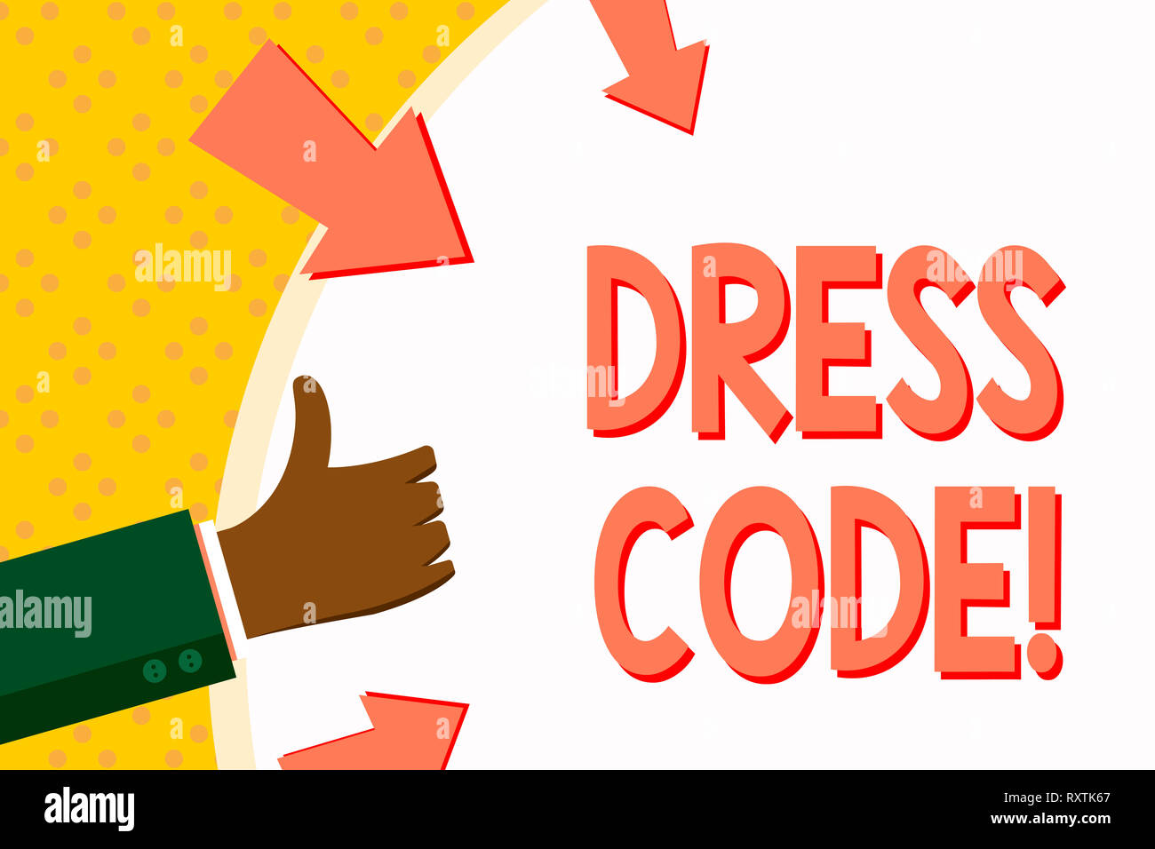 Word Writing Text Dress Code Business Photo Showcasing Rules Of