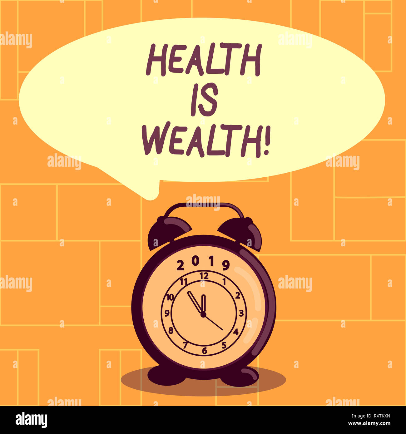 Conceptual hand writing showing Health Is Wealth. Concept meaning being in  good shape great value Stay healthy eat Healthy Stock Photo - Alamy