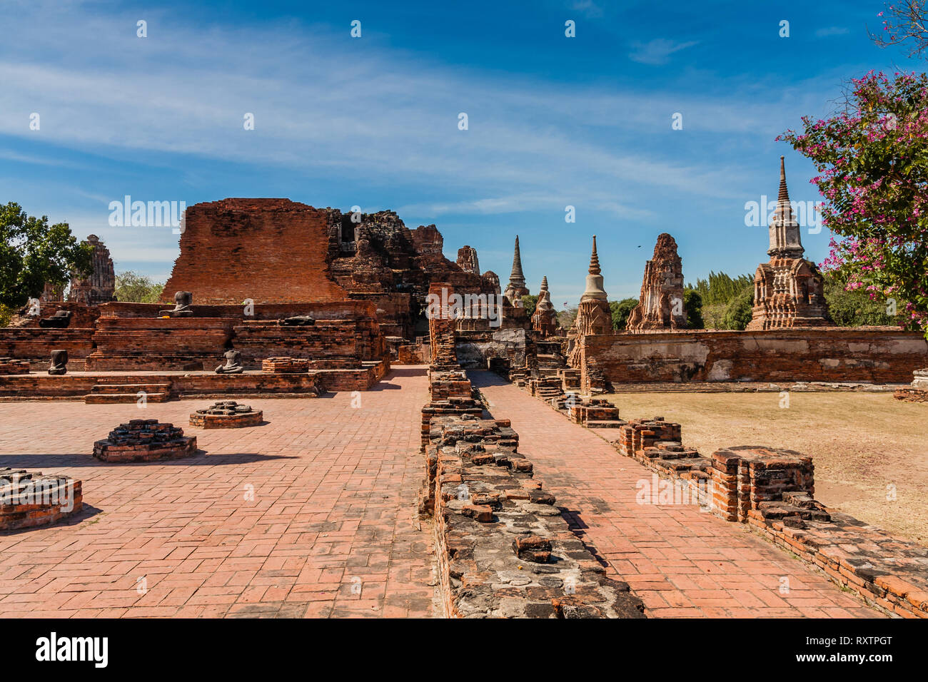ayutthaya-historical-park-thailand-stock-photo-alamy