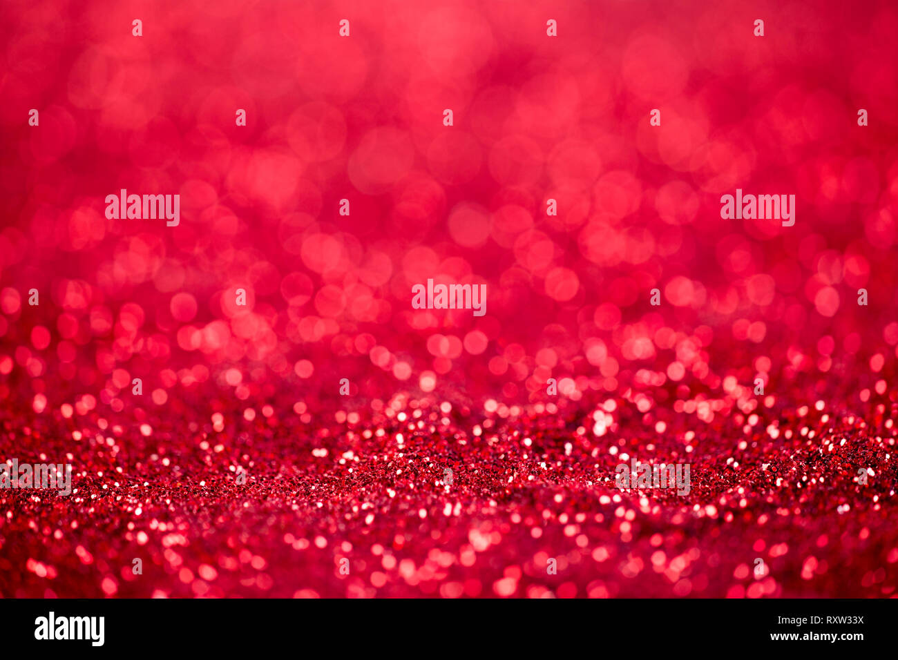 Red glitter christmas abstract background Stock Photo