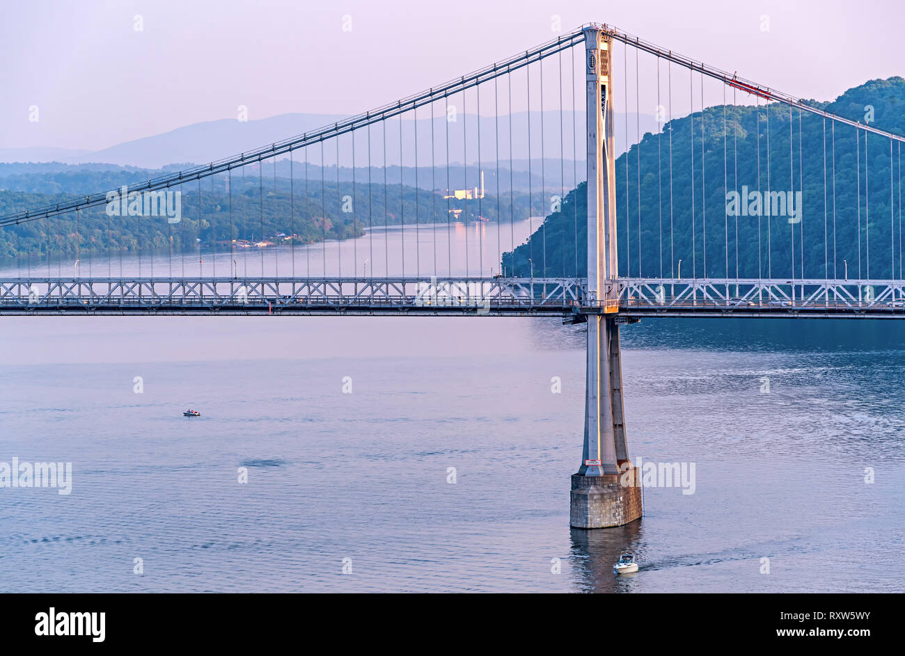 Bridge Across The River Stock Photo - Alamy